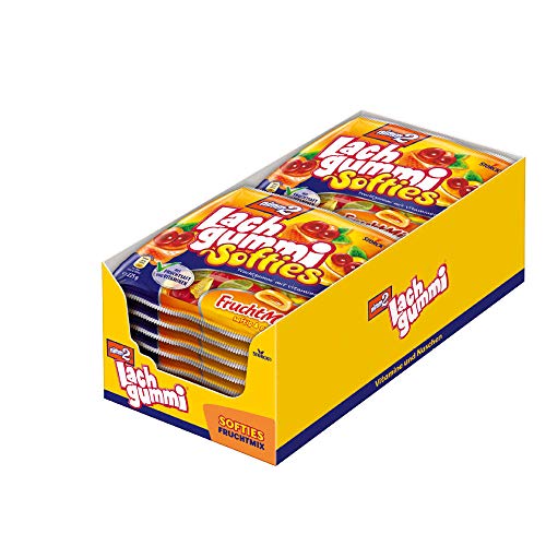 nimm2 Lachgummi Softies Fruchtmix (18 x 225g) / Fruchtgummi mit Fruchtsaft und Vitaminen von nimm2