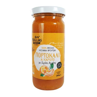 Orange And Carrot Jam With Agave 280 gram/Άλειμμα Πορτοκαλιού & Καρότου Με Αγαύη 280γρ. von no name bookstore