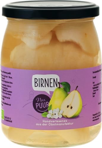 Birnen, halbe Frucht, m. Reissirup gesüßt von nur puur