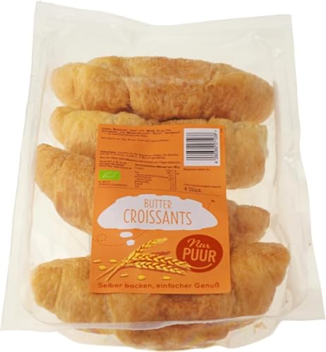 Butter Croissant, 4 Stück 1 x 200 gr von nur puur