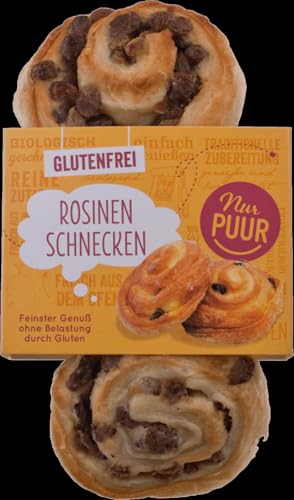 Rosinenschnecken, 3 Stück von nur puur