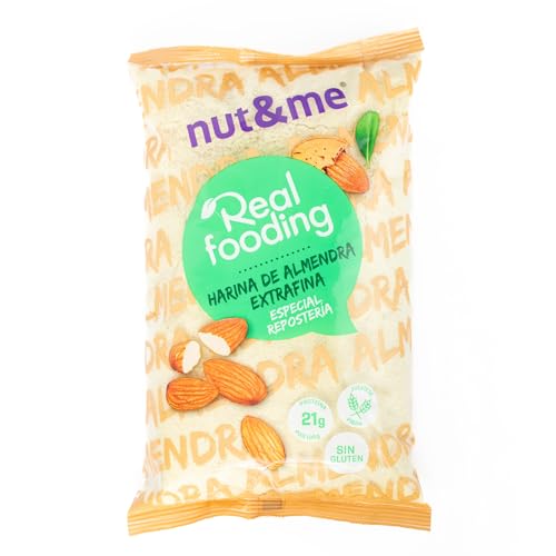 Mandelmehl 1 kg nut&me | Geeignet für ketogene Diäten | Glutenfrei | Vegan | Hoher Proteingehalt | Extrafein | Ideal zum Backen | von nut&me