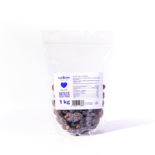 Medjool Datteln JUMBO Premium 1 kg nut&me | 100% natürlich | glutenfrei, laktosefrei | GMO-frei | vegan | halal | koscher | von nut&me