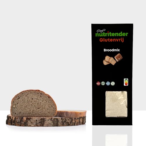 Nutritender Glutenfreie, Laktosefreie und Vegane Brotmischung - 400 Gramm - Perfekte Mischung aus Geschmack und Gesundheit - Schuldlos und Ideal bei Glutenunverträglichkeit von nutritender