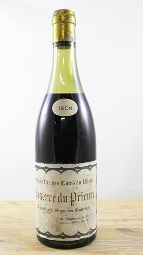 Grand Vin des Côtes du Rhône Réserve du Prieuré Flasche Wein Jahrgang 1959 CS von occasionvin