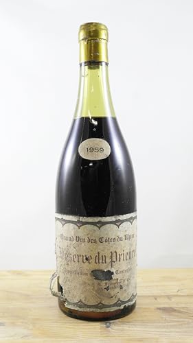 Grand Vin des Côtes du Rhône Réserve du Prieuré Flasche Wein Jahrgang 1959 EA von occasionvin