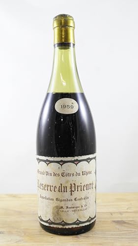 Grand Vin des Côtes du Rhône Réserve du Prieuré Flasche Wein Jahrgang 1959 ELA von occasionvin