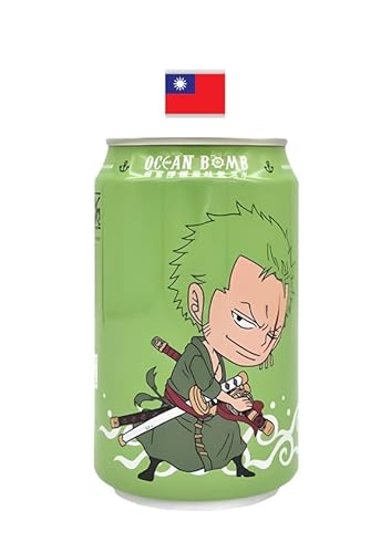 OCEAN BOMB Erfrischungsgetränk, One Piece, Honig Zitrone, Zoro - 1 x 330 ml von ocean bomb