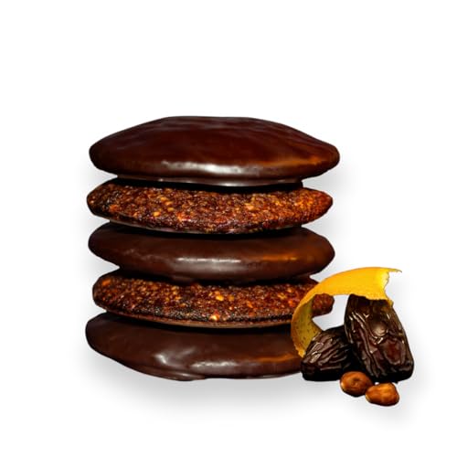 Odilia Nürnberger Bio Elisen Lebkuchen gemischt: Vegan & Ohne Zuckerzusatz (Mit natürlicher Dattelsüsse) | Handgemacht und reich an Nüssen | Made in Germany (1 pack, 380, gramm) von odilia