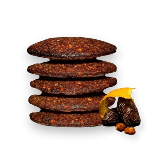 Odilia Nürnberger Bio Natur Elisen Lebkuchen: Vegan & Ohne Zuckerzusatz (Mit natürlicher Dattelsüsse) | Handgemacht und reich an Nüssen | Made in Germany (3 Pack) von odilia