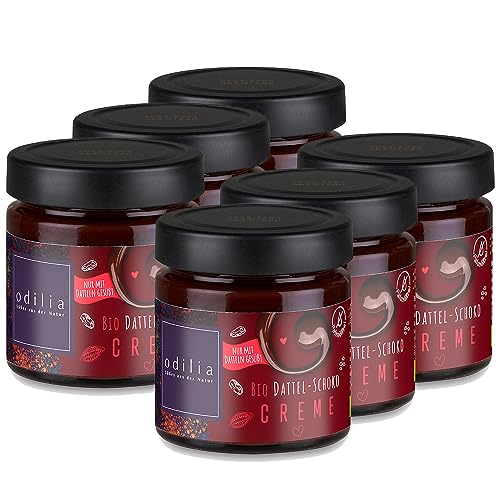 Premium Bio Dattel Schoko Creme - Ohne Zusatz von raffiniertem Zucker & Ohne Palmöl - Vegan - Gluten- und laktosefrei I Ohne Konservierungsstoffe (1) von odilia