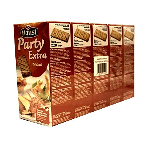 Haust Party Extra Original 5 x 200g Packung (Sesam Knäckebrot) von ohne Hersteller