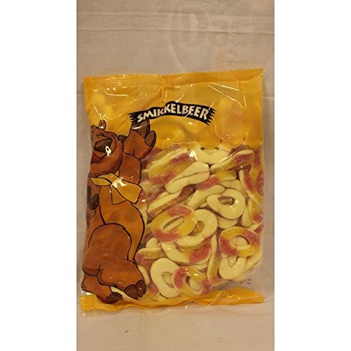 Smikkelbeer Fruchtgummi Perzik Ringen 1000g Beutel (Pfirsich-Ringe) von ohne Hersteller