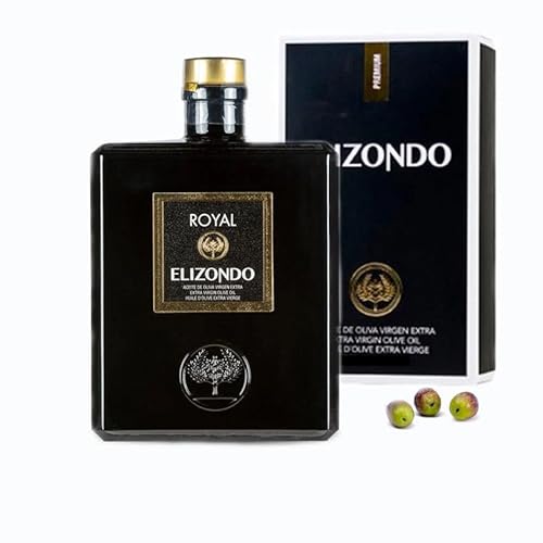 Elizondo Olivenöl nativ Extra Sorte Royal 500, 1 Liter (mit Etui) von olivaoliva