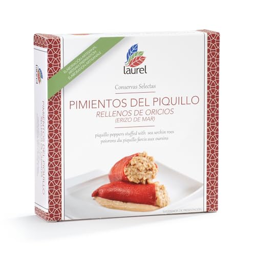Laurel - Piquillo-Paprikaschoten gefüllt mit Oricios Dose 280 g | Aromen von Asturien von olivaoliva