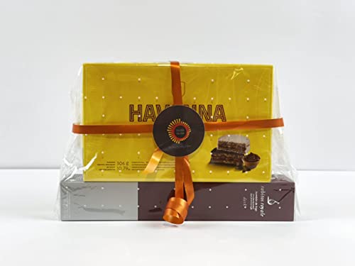 Tea Time Geschenkverpackung Oliva Oliva - Rabitos Royale Dark 95 gr und Havanna Alfajores Mixtos Clásicos 306 gr von olivaoliva