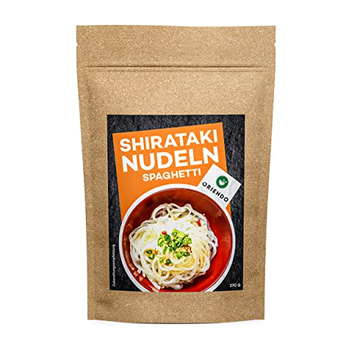 ORIENDO Shirataki Konjaknudeln [ Spaghetti Style ] 10er Pack [10 x 270g / 200g ATG ] von oriendo