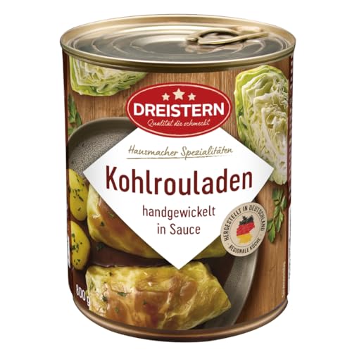 Dreistern 2 Kohlrouladen in pikater Sauße, 800g (Dose) von ostprodukte-versand