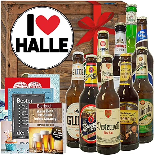 I love Halle/Deutsche Biere/Geschenk Halle für Mann von ostprodukte-versand