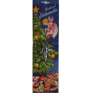 Brillant Lametta Silber | DDR Geschenkkarte enthalten | DDR Geschenke | Geschenkidee für alle Ostalgiker aus Ostdeutschland | Ossi Artikel von ostprodukte-versand