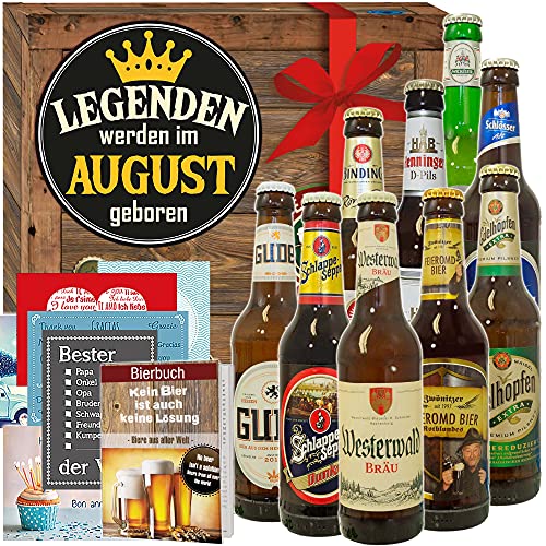 Legenden werden im August geboren/Deutsches Bier/Geschenkbox - Bier von ostprodukte-versand