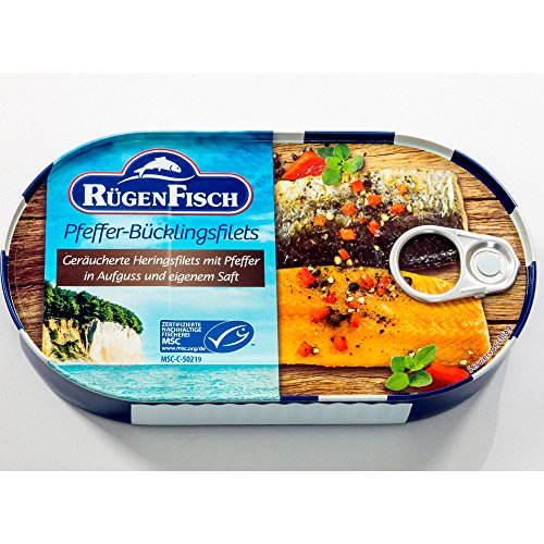 Pfeffer-Bücklingsfilets 200g Rügenfisch - Ostprodukte und Ostwaren von ostprodukte-versand