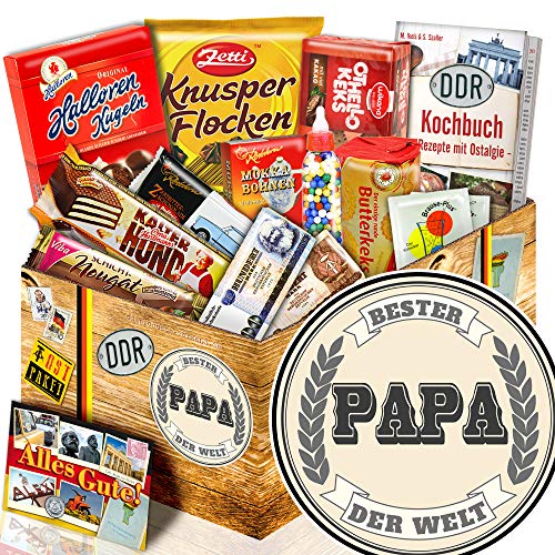 Bester Papa der Welt - Suessigkeiten Box DDR - Geschenk für Papa von ostprodukte-versand