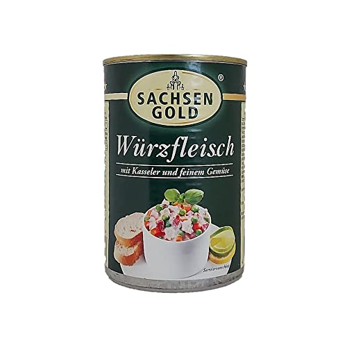 Sachsen Gold Würzfleisch 400g mit Ostalgie-Karte Alles Gute von ostprodukte-versand