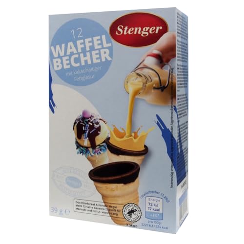 Stenger Waffelbecher mit Schokolade 12 Stück, Marke: Stenger von ostprodukte-versand