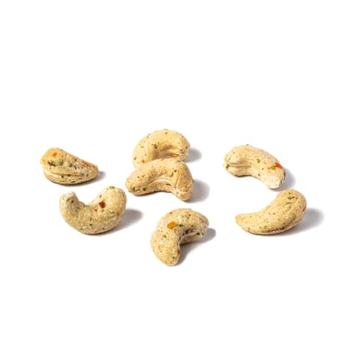 PAKKA Bio Fairtrade premium Cashews mit feinsten Schweizer Alpenkräutern 700gr – 0,7kg, Öko & Fair geröstet, Burkina Faso Cashewkerne, leckere, aromatisch gewürzte Kräuter Nüsse, vegan von pakka