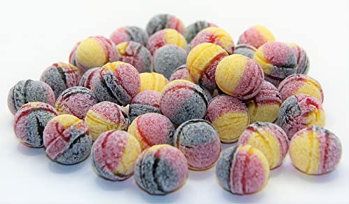 100 gr. Mango-Cola ein fruchtiges Bonbon mit Cola in Nationalfarben Deutschlands die Jahrmarkt Süßigkeit von Jahrmarktbonbon von pin24shop