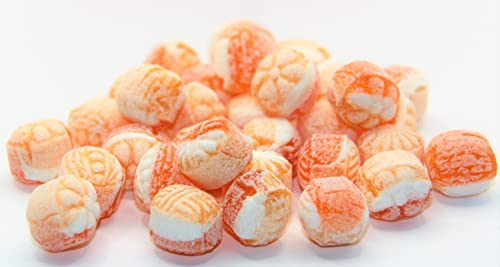 100 gr. Sanddorn mit Orange, ein Bonbon mit dezenter Säure und fruchtiger Orange die Jahrmarkt Süßigkeit von Jahrmarktbonbon von pin24shop