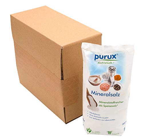 Purux Kala Namak Salz 1kg Mineralsalz fein schwarzes Salz nachhaltig verpackt von purux