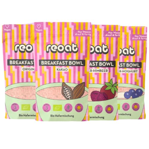 reoat Bowl Lover Set- glutenfreies Porridge 4x500g von reoat