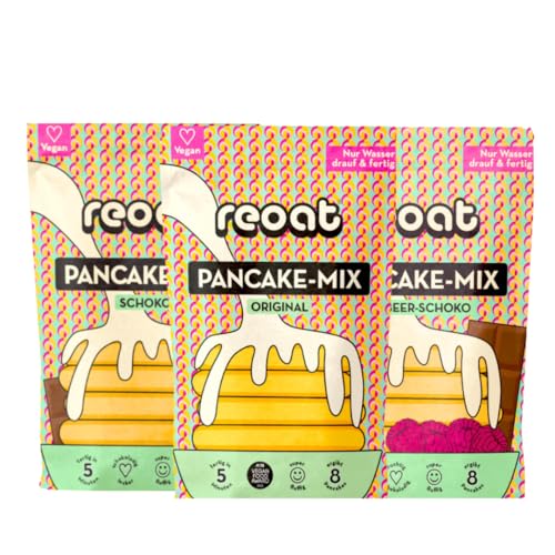 reoat PancakeStarter Set - vegane Pancakes in verschiedenen Sorten von reoat