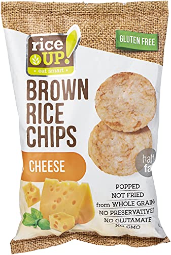 Rice Up Brown Rice Chips Cheese -Glutenfrei- 12er Pack (12x60g) von riceUP!