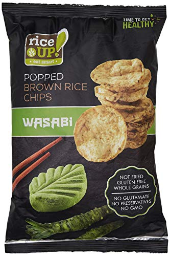 Rice Up Brown Rice Chips Wasabi -Glutenfrei- 18er Pack (18x60g) von riceUP!