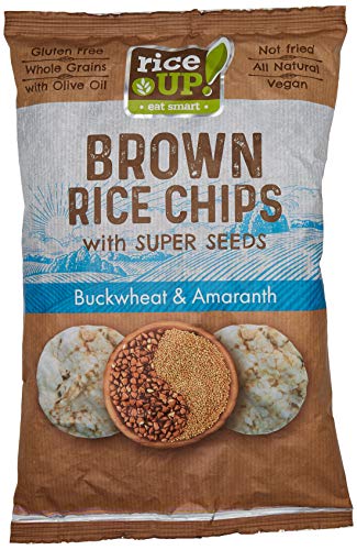 Rice Up Brown Rice Chips - (Vegan, Glutenfrei) Buchweizen & Amaranth 18er Pack (18x60g) von riceUP!