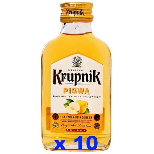 Krupnik Quittenlikör Pigwa 10er Set (10 x 100ml) 30% vol. von rumarkt