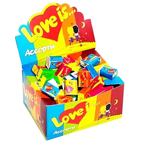 Love Is Kaugummi Assorti Box 100 Stück von Dttra