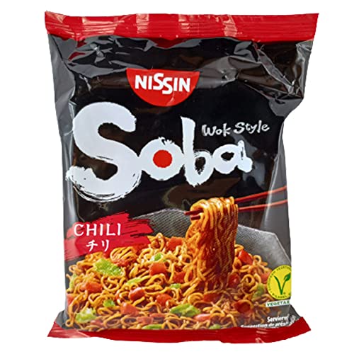 Nissin Instant Nudeln Soba Wok Style Chili 9er Pack (9 x 111g) asiatisches Nudelgericht von rumarkt