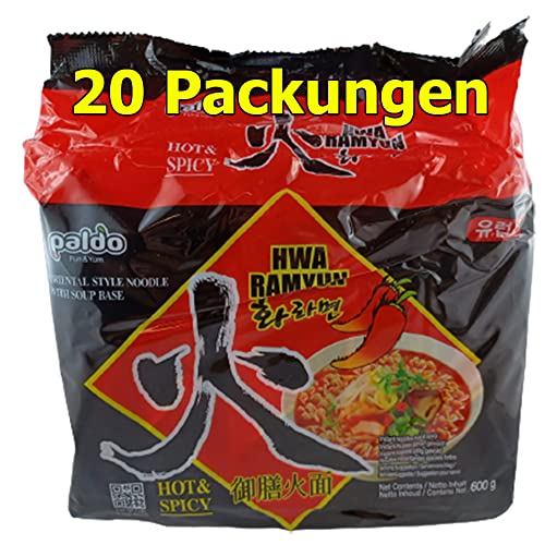 Paldo Teumsae Ramyun Instant Nudeln 20er Pack (20 x 120g) von rumarkt