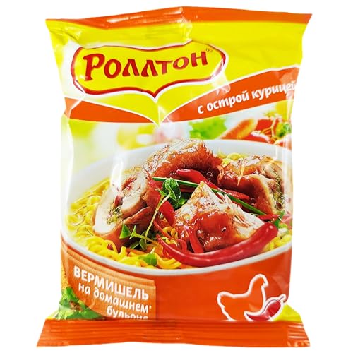 Rollton Instant Noodles Hähnchen Scharf (42 x 60g) Instant Nudeln Nudelgericht von rumarkt