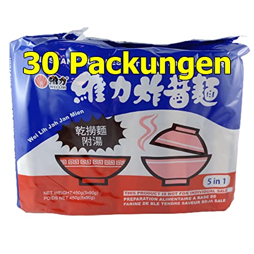 Wei Lih Instant Nudeln Jah Jan Mien 30er Pack (30 x 90g) von rumarkt