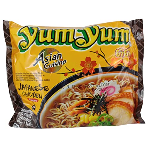 Yum Yum Japanese Chicken Shoyu 30er Pack (30 x 60g) asiatische Nudelsuppe von ZUKBEN