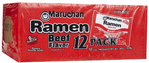 Maruchan Instant Lunch Rind Ramen Nudel Baby Pack 12 ct von rusepin