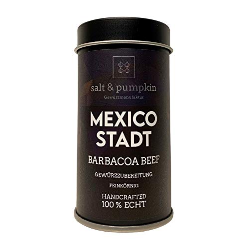 salt & pumpkin MEXICO-STADT 50g, Barbacoa ist das heutige Barbecue, besondere Gewürze und Gewürzmischungen, Menge:1 Stück von salt & pumpkin