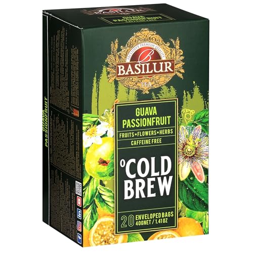 BASILUR Cold Brew - Entkoffeinierter Früchtetee mit Passionsfrucht- und Zitrusgeschmack, Kalttee im Beutel 20 x 2 g (1) von sarcia.eu