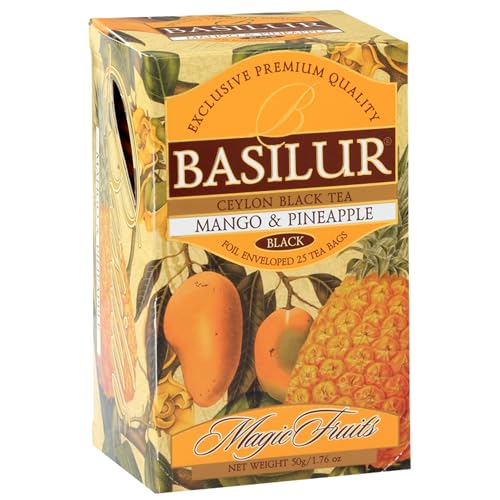 BASILUR Magic Fruits - Schwarzer Ceylon-Tee mit Ananas und Mango 25 x 2 g (x1) von sarcia.eu