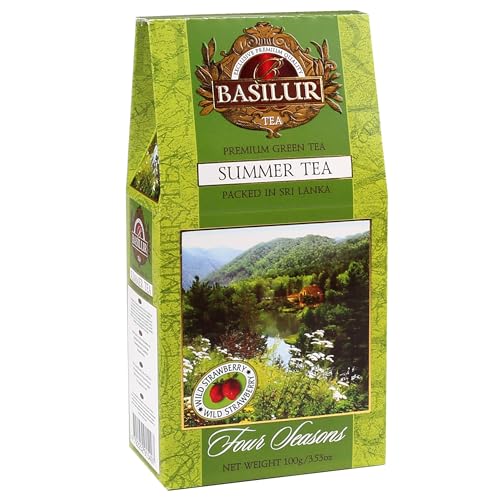 BASILUR Summer Tea Grüner Blatt-Tee mit Frucht- und Walderdbeerearoma 100 g (1) von sarcia.eu